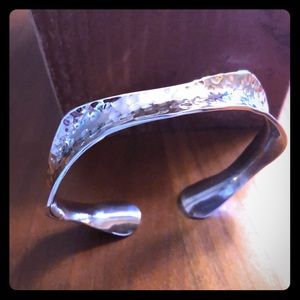 Sterling silver bangle/cuff bracelet